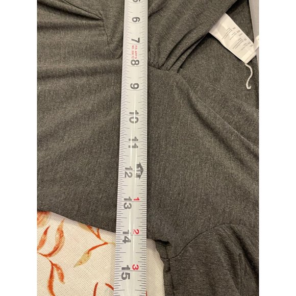 CUPSHE BODYSUIT SIZE MEDIUM CROSS FRONT THONG BOTTOM NEW GRAY - Picture 5 of 8